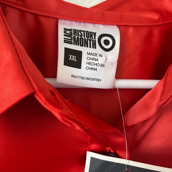 Sammy B Black History Month For Target NWT
Women's Satin Button Down Shirt XXL - Picture 7 of 10